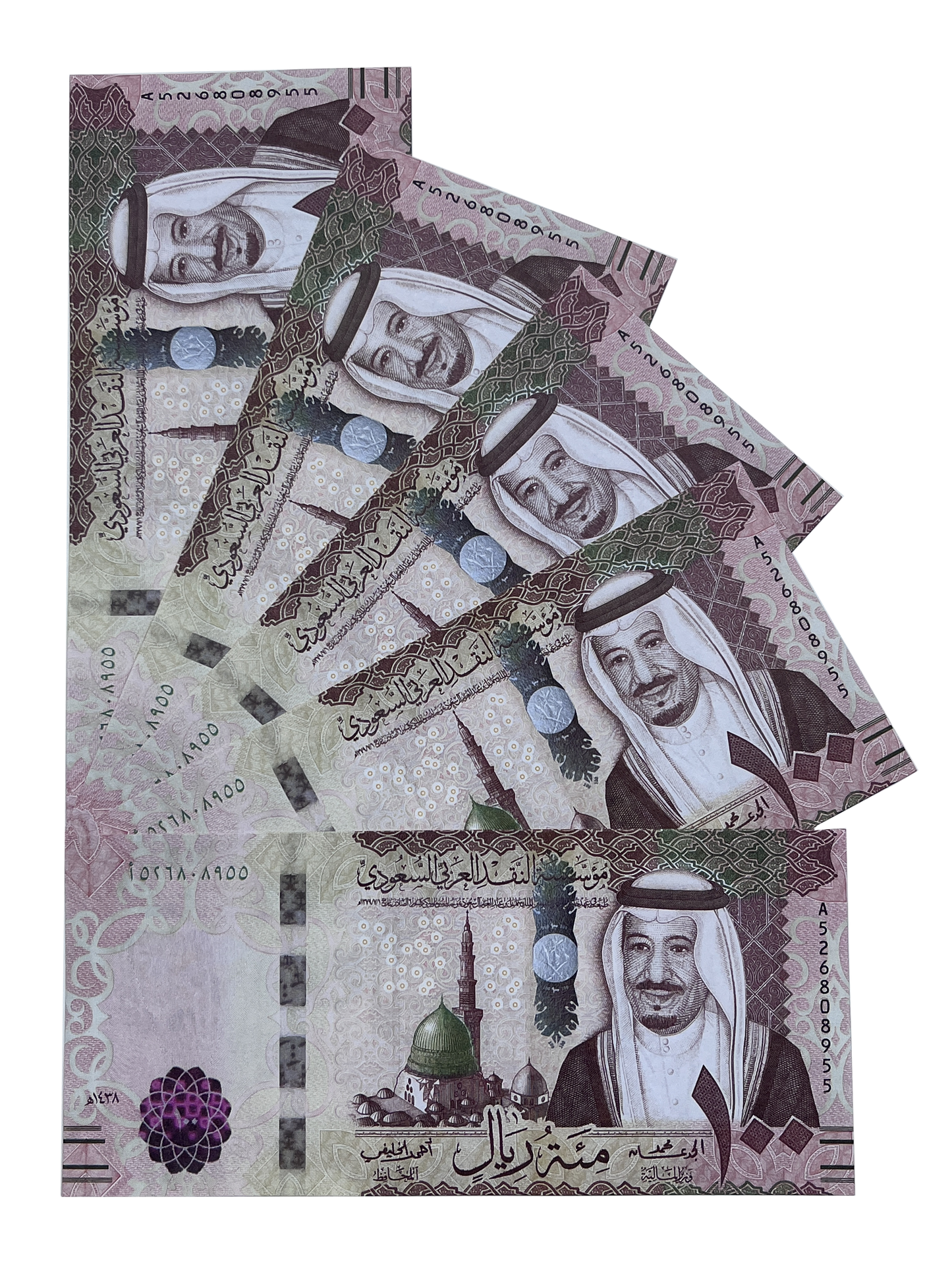 Series 100SAR ‘s Aged 10,000 Saudi Riyals Full Print Prop Money Stack