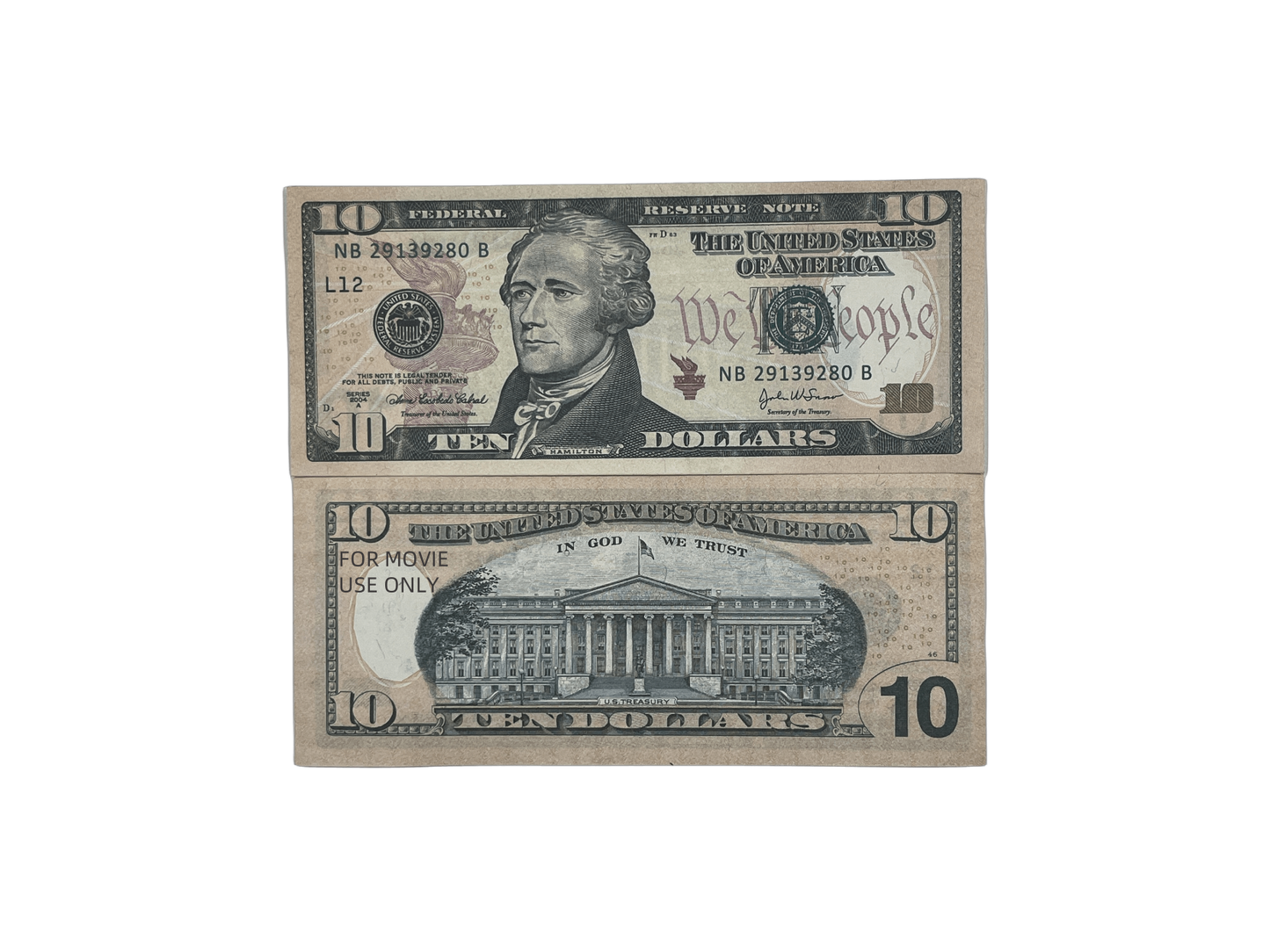 100PCS $1,000 Full Print Prop Money Stack