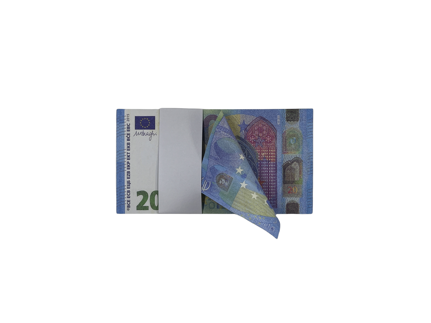 Prop Money 20 Euro €2000 bills Full Print Prop Euro Stack