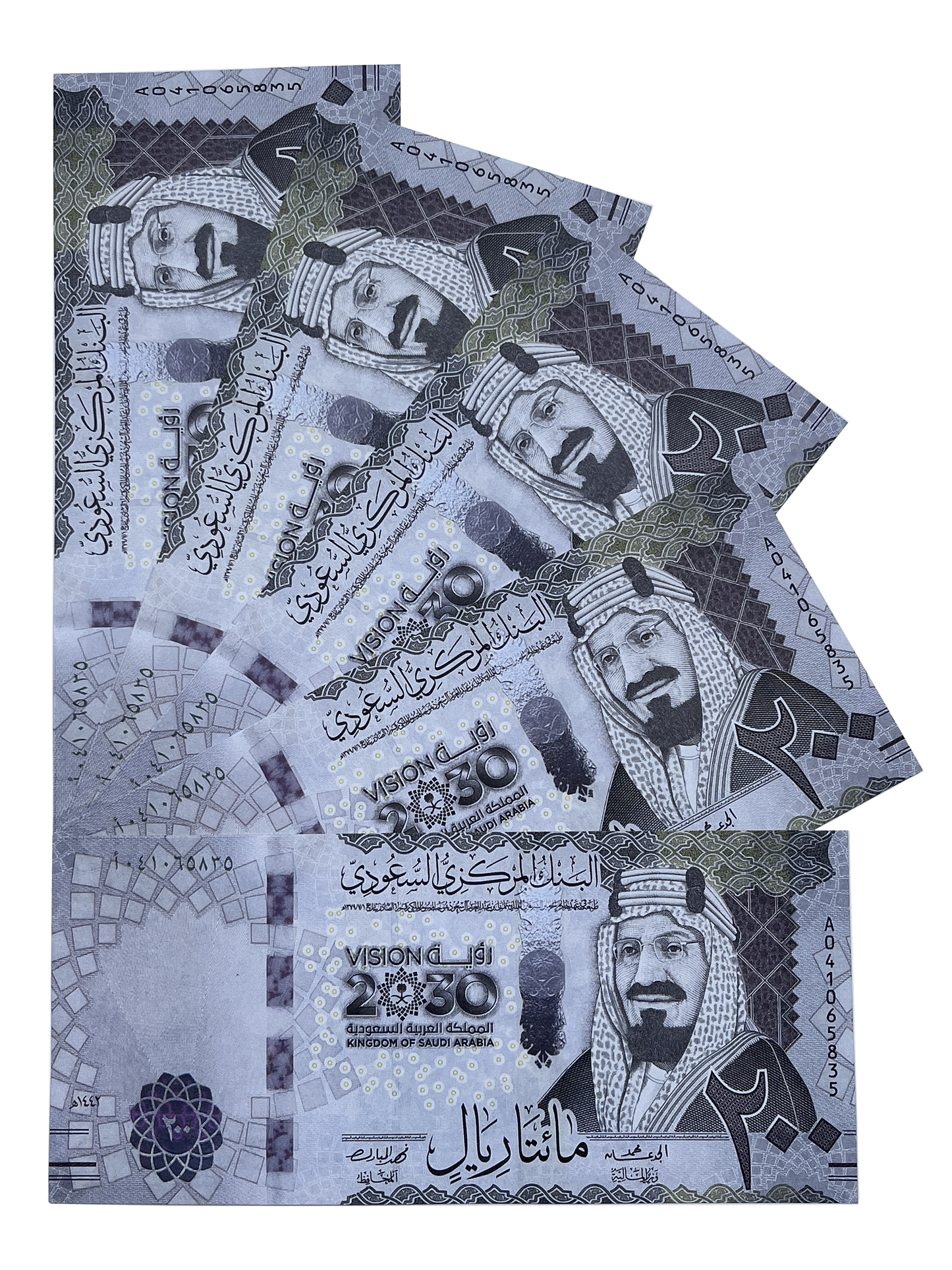 Series 200SAR ‘s Aged 20,000 Saudi Riyals Full Print Prop Money Stack