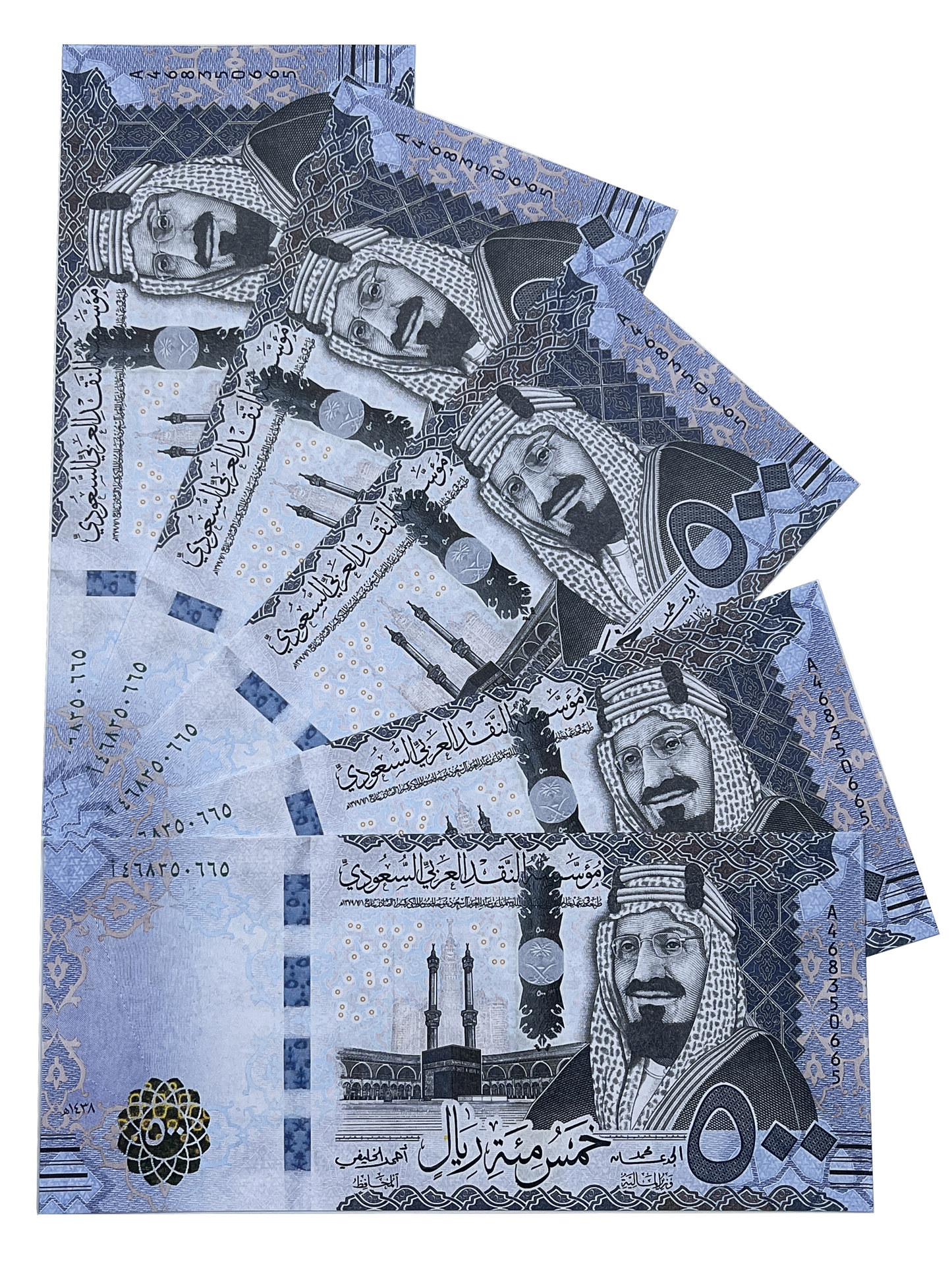 Series 500SAR ‘s Aged 50,000 Saudi Riyals Full Print Prop Money Stack