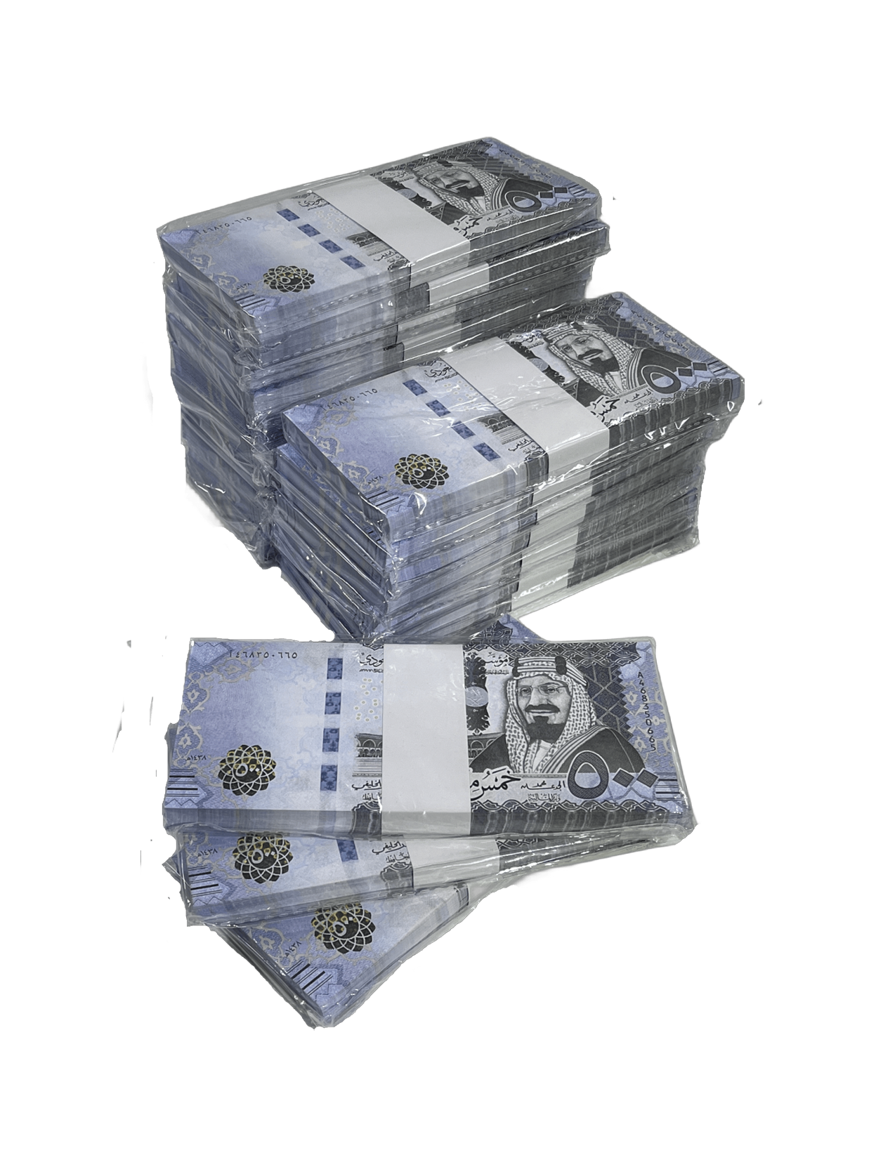 Series 500SAR ‘s Aged 1,000,000 Saudi Riyals Full Print Prop Money Stack