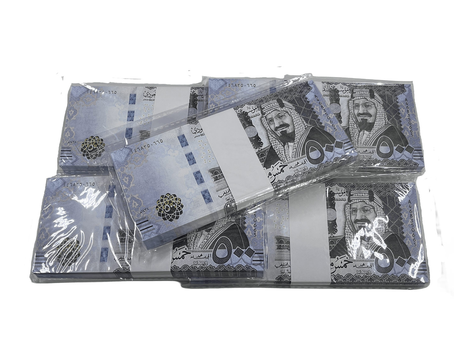 Series 500SAR ‘s Aged 250,000 Saudi Riyals Full Print Prop Money Stack