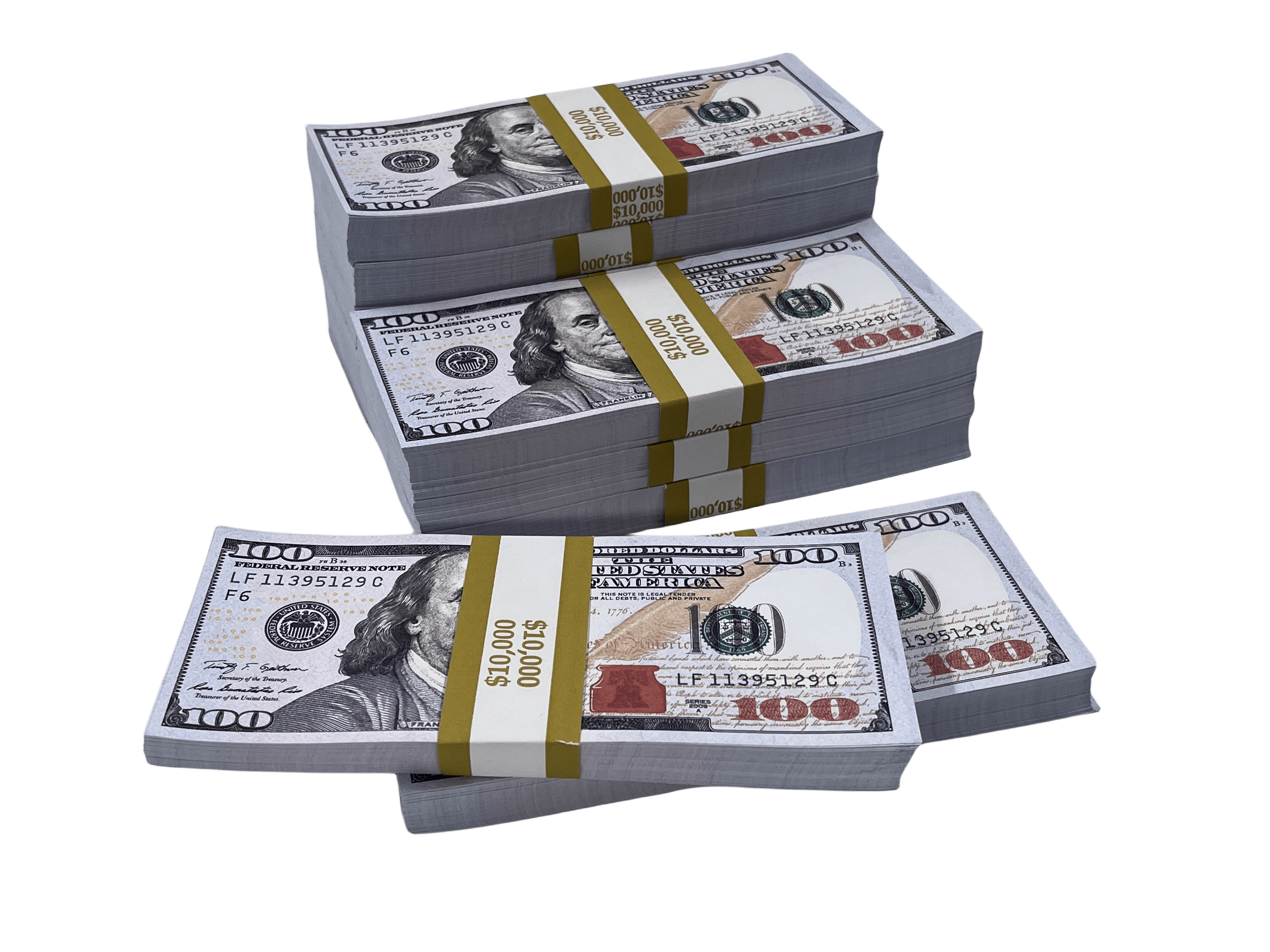 Bulk R1oo Money 1000PCS $100,000 Full Print Prop Money Stack – Rich boy prop money