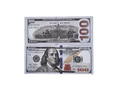 100PCS $10,000 Full Print Prop Money Stack