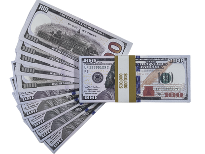 300PCS $30,000 Full Print Prop Money Stack