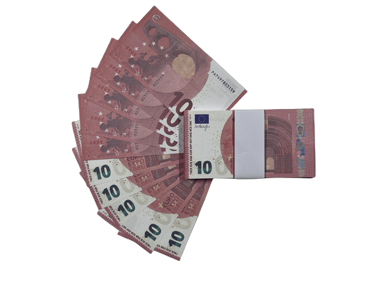 Prop Money 10 Euro €1000 bills Full Print Prop Euro Stack