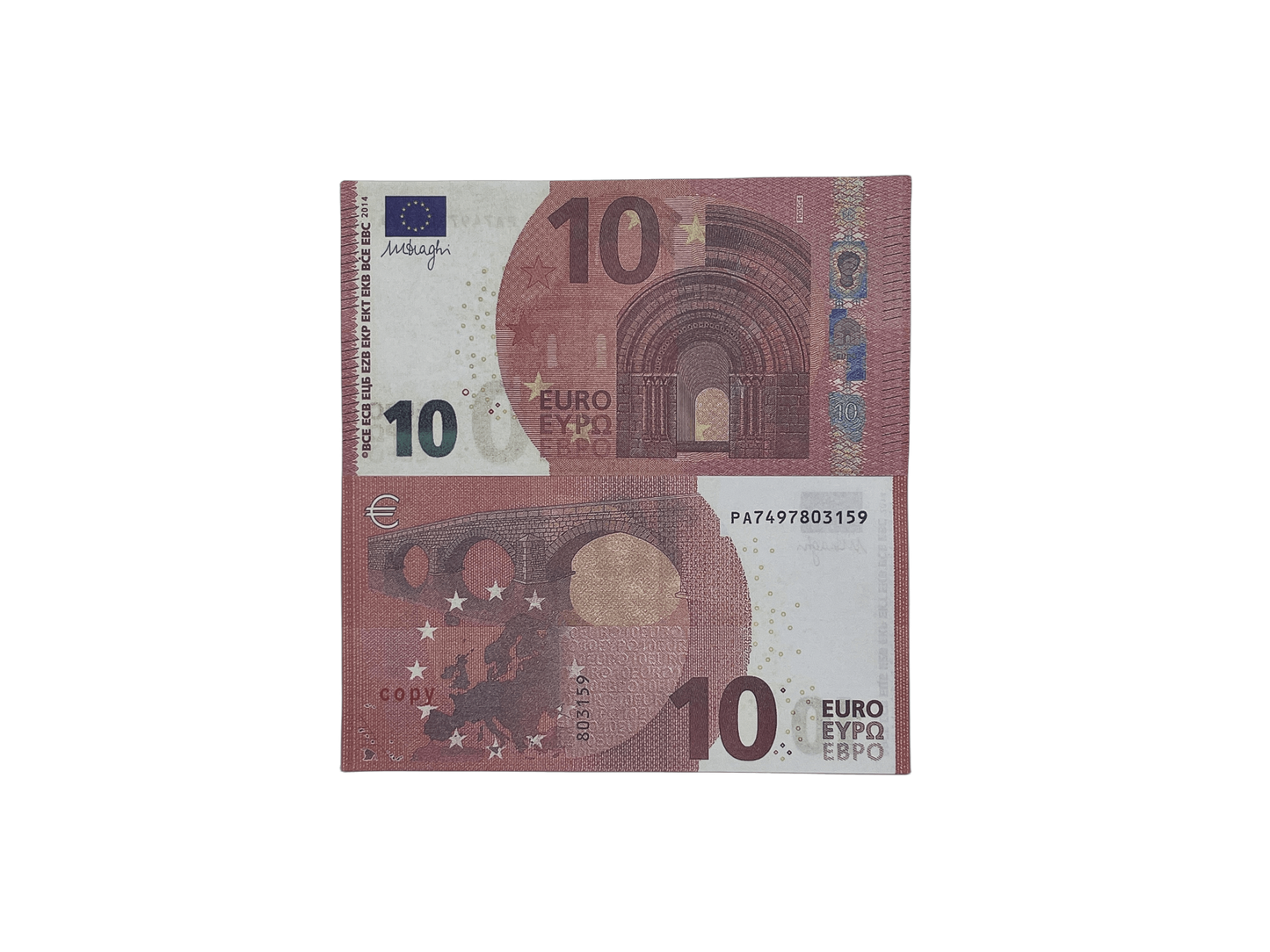 Prop Money 10 Euro €1000 bills Full Print Prop Euro Stack