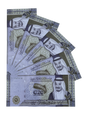 Series 20SAR ‘s Aged 2,000 Saudi Riyals Full Print Prop Money Stack