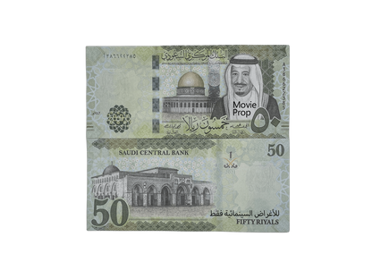 Series 50SAR ‘s Aged 5,000 Saudi Riyals Full Print Prop Money Stack