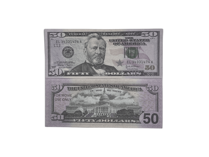 100PCS $5,000 Full Print Prop Money Stack