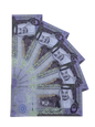 Series 5SAR ‘s Aged 50 Saudi Riyals Full Print Prop Money Stack